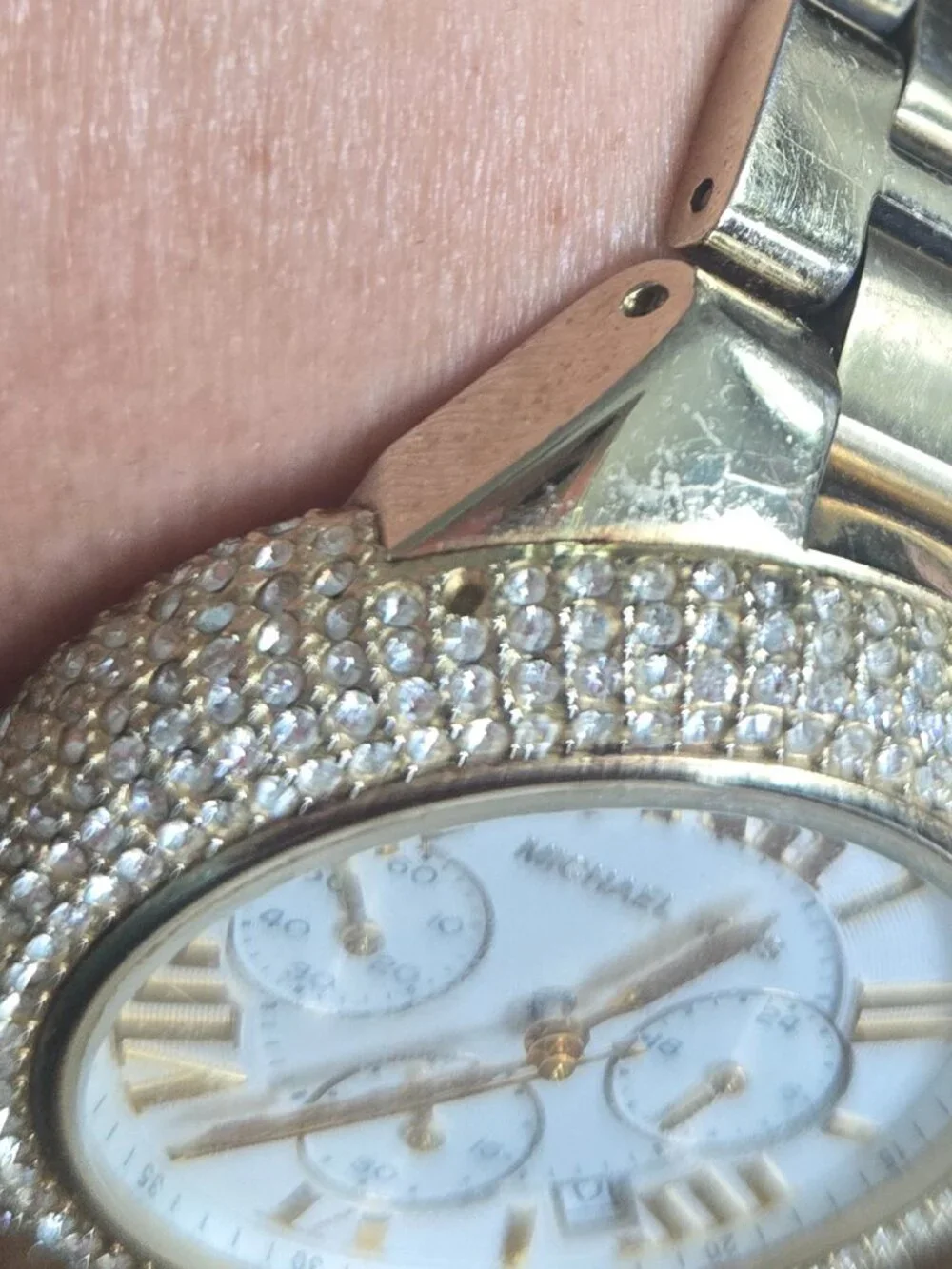 Michael Kors Camille MK5756 Gold Tone Chronograph Women's Watch Box Booklet